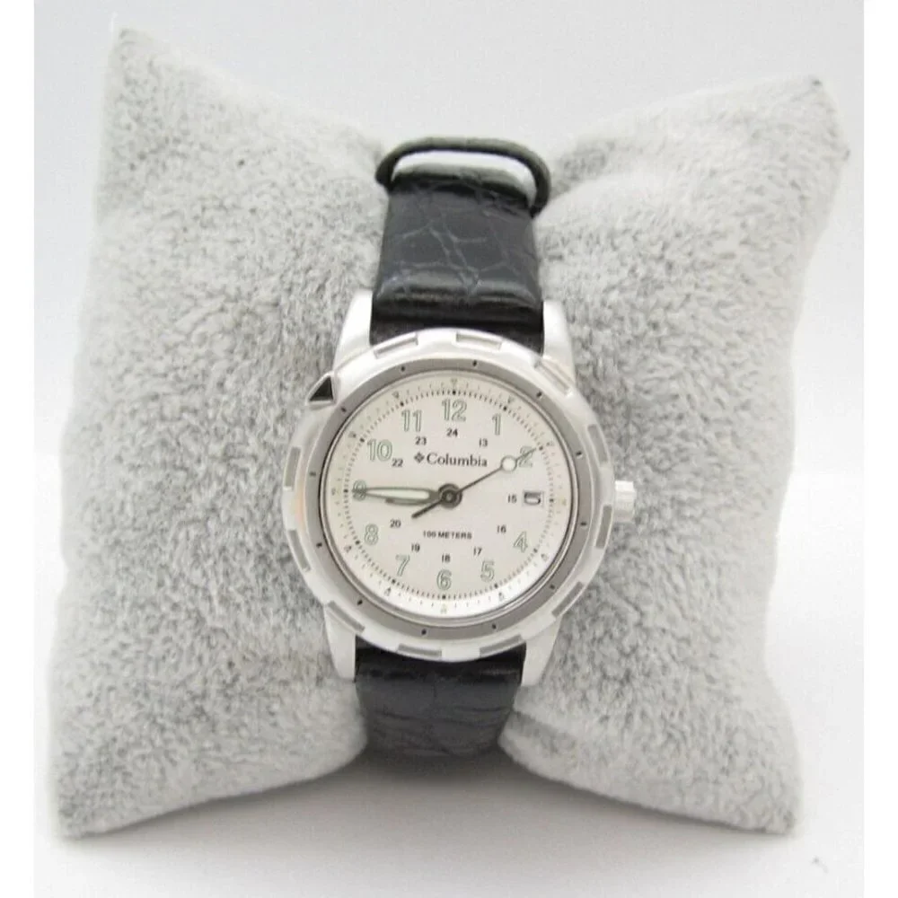 Women Columbia Quartz 330ft‎ WR Analog 29mm Dial Causal Round Watch (G366)